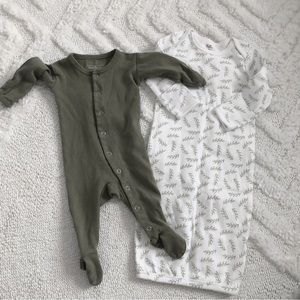 L’Oved Baby Footie and Touched by Nature Gown